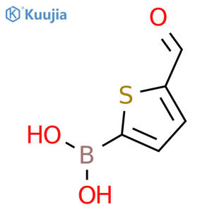 5-Formyl-2-thiopheneboronic acid structure