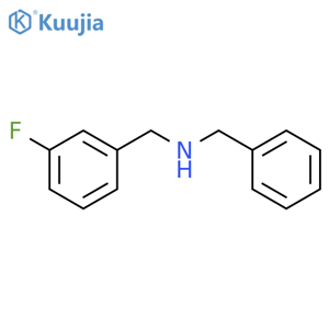 Benzenemethanamine,3-fluoro-N-(phenylmethyl)- structure