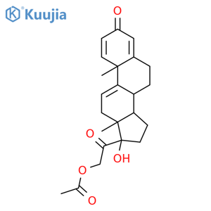 Deltacortinene Acetate structure