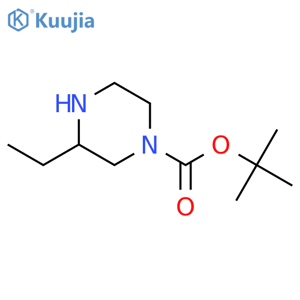 Tert-Butyl 3-Ethylpiperazine-1-carboxylate structure