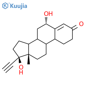 (6α,17α)-6,17-Dihydroxy-19-norpregn-4-en-20-yn-3-one structure