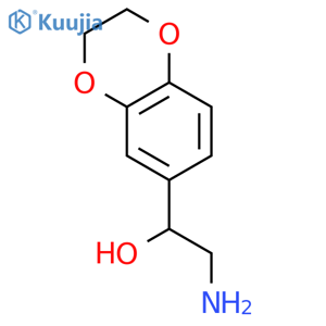 2-amino-1-(2,3-dihydro-1,4-benzodioxin-6-yl)ethan-1-ol structure