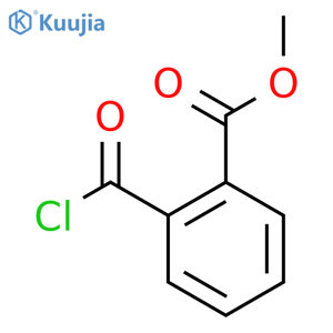 Methyl 2-(chlorocarbonyl)benzoate structure