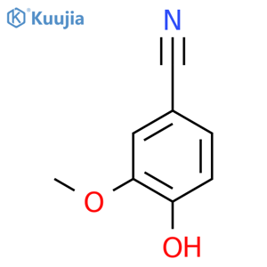 4-Hydroxy-3-methoxybenzonitrile structure