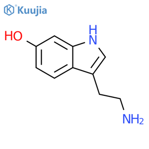 3-(2-aminoethyl)-1H-indol-6-ol structure