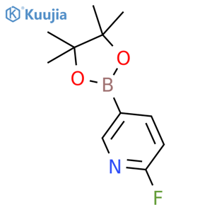 2-fluoro-5-(tetramethyl-1,3,2-dioxaborolan-2-yl)pyridine structure