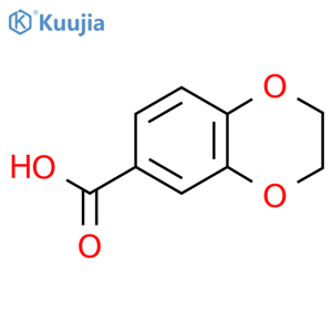 1,4-Benzodioxane-6-carboxylic acid structure