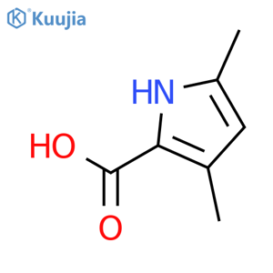 3,5-Dimethyl-1H-pyrrole-2-carboxylic acid structure