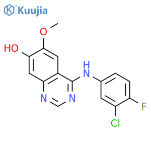 7-QUINAZOLINOL, 4-[(3-CHLORO-4-FLUOROPHENYL)AMINO]-6-METHOXY- structure