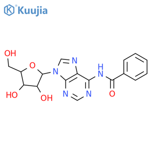 N-{9-[(2R,3R,4S,5R)-3,4-dihydroxy-5-(hydroxymethyl)oxolan-2-yl]-9H-purin-6-yl}benzamide structure