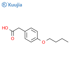 (4-n-Butoxyphenyl)acetic acid structure