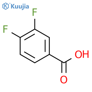 3,4-Difluorobenzoic acid structure