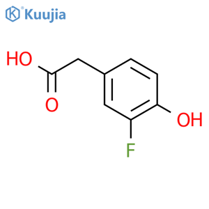 2-(3-fluoro-4-hydroxyphenyl)acetic acid structure