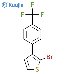 Thiophene, 2-bromo-3-[4-(trifluoromethyl)phenyl]- structure