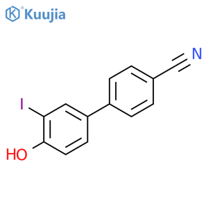 4-(4-hydroxy-3-iodo-phenyl)benzonitrile structure