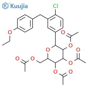 Dapagliflozin Tetraacetate structure