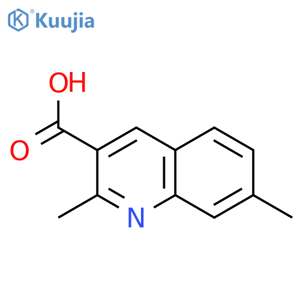 2,7-DIMETHYLQUINOLINE-3-CARBOXYLIC ACID structure