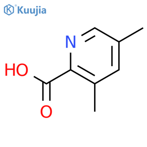 3,5-dimethylpyridine-2-carboxylic acid structure