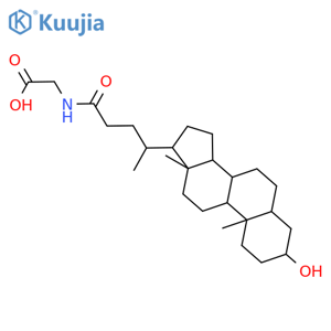 Lithocholylglycine structure