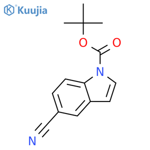 1-Boc-5-cyanoindole structure