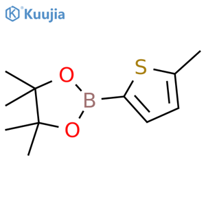 4,4,5,5-Tetramethyl-2-(5-methylthiophen-2-yl)-1,3,2-dioxaborolane structure