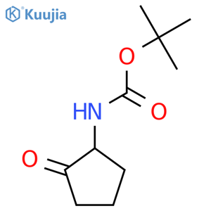 tert-butyl N-(2-oxocyclopentyl)carbamate structure