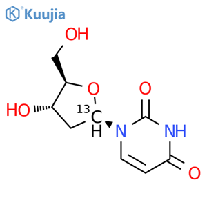 2'-Deoxyuridine-1’-13C structure