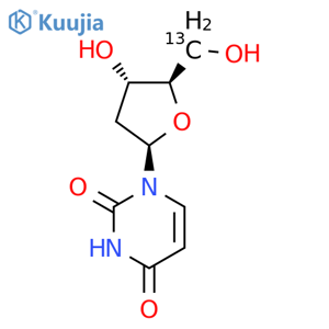 2'-Deoxyuridine-5'-13C structure