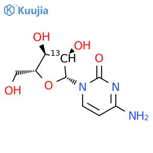 Cytidine-2'-13C structure