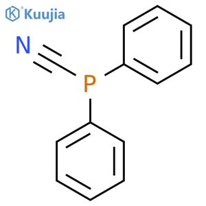 Phosphinous cyanide, diphenyl- structure