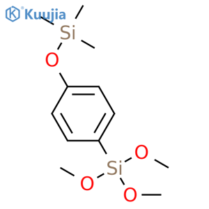 Silane, trimethoxy[4-[(trimethylsilyl)oxy]phenyl]- structure