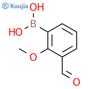 (3-formyl-2-methoxyphenyl)boronic acid structure