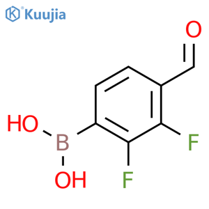 2,3-Difluoro-4-formylphenylboronic acid structure