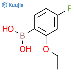 (2-ethoxy-4-fluorophenyl)boronic acid structure