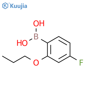 (4-Fluoro-2-propoxyphenyl)boronic acid structure