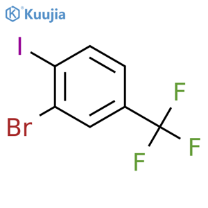 2-Bromo-1-iodo-4-(trifluoromethyl)benzene structure