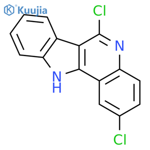 11H-Indolo[3,2-c]quinoline, 2,6-dichloro- structure