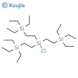 SILANE, CHLOROTRIS[2-(TRIETHYLSILYL)ETHYL]- structure