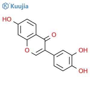 3',4',7-Trihydroxyisoflavone structure