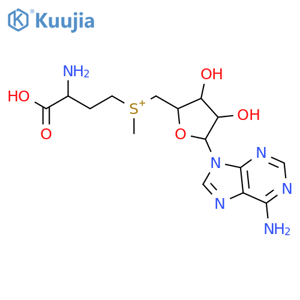 Adenosine, 5'-[[(3S)-3-amino-3-carboxypropyl]methylsulfonio]-5'-deoxy- structure