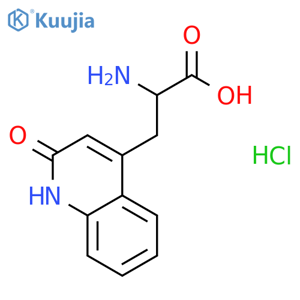 2-Amino-3-(2-oxo-1,2-dihydroquinolin-4-yl)propanoic acid hydrochloride structure