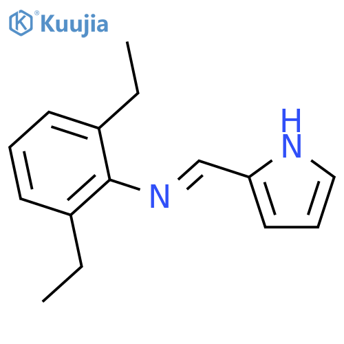 Benzenamine, 2,6-diethyl-N-(1H-pyrrol-2-ylmethylene)- (9CI) structure