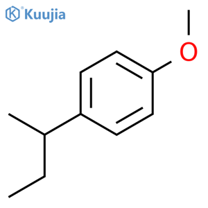 Benzene, 1-methoxy-4-(1-methylpropyl)- structure