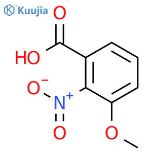 3-Methoxy-2-nitrobenzoic acid structure