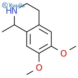 Isoquinoline,1,2,3,4-tetrahydro-6,7-dimethoxy-1-methyl-, (1S)- structure