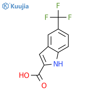 5-(Trifluoromethyl)-1H-indole-2-carboxylic acid structure