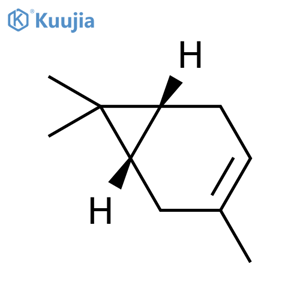 3,7,7-trimethylbicyclo[4.1.0]hept-3-ene structure