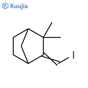 Bicyclo[2.2.1]heptane, 3-(iodomethylene)-2,2-dimethyl- structure