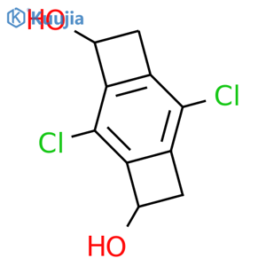 Tricyclo[6.2.0.03,6]deca-1,3(6),7-triene-4,10-diol, 2,7-dichloro- structure