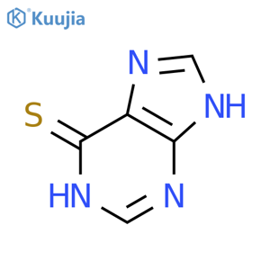 6-Mercaptopurine structure